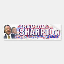 Sharpton for President 2008  Bumper Sticker 