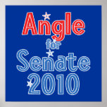 Sharron Angle for Senate 2010 Star Design Posters