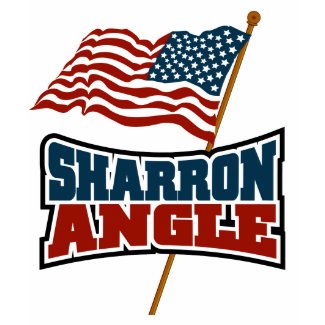 Sharron Angle Waving Flag T-Shirt