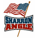 Sharron Angle Waving Flag