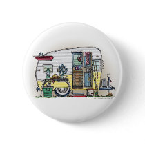 Shasta Camper Trailer Buttons by art1st Shasta Camper Trailer Buttons
