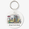 Shasta Camper Trailer RV Key Chains keychains by art1st Shasta Camper Trailer RV Key Chains keychains
