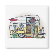Shasta Camper Trailer RV Magnets