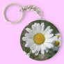 Shasta Daisy (Chrysanthemum maximum) Keychain