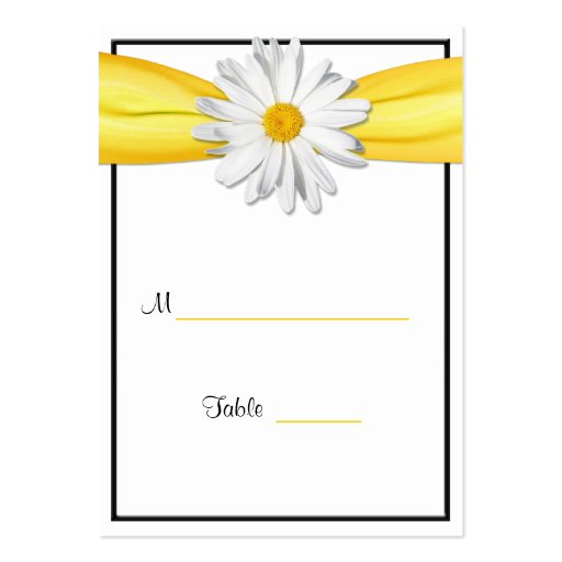 Shasta Daisy Special Occasion Place Card Business Cards (back side)