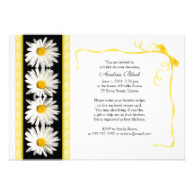 Shasta Daisy Wedding Bridal Shower Invitation
