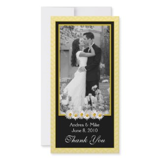 Shasta Daisy Wedding Thank You Photo Card photocard
