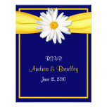 Shasta Daisy with Yellow Ribbon Response Card Personalized Invites