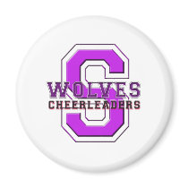 Shasta Wolves Cheerleaders magnets by BettieGirlDesigns Shasta Wolves Cheerleaders magnets
