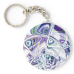 Shattered Violets Keychain
