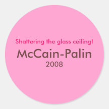 "Shattering the glass ceiling" Stickers