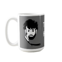 Shave - Man Shaving Beard - Shaved Beard Coffee Mugs