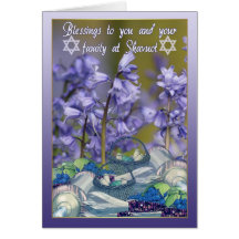 Shavuot Blessings - Shavuot Card With Bluebells