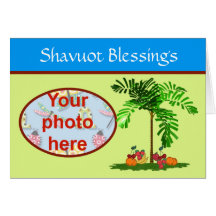 Shavuot Jewish holiday custom photo Cards