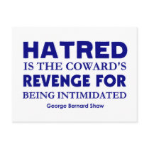 Shaw on Hatred postcards