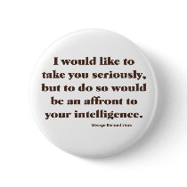 Shaw on Intelligence Pinback Buttons