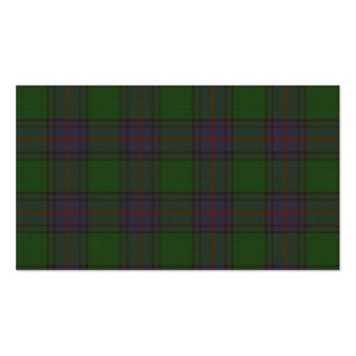 Shaw Tartan Skull Business Card Template (back side)