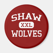 Shaw - Wolves - Middle - Philadelphia Pennsylvania Fridge Magnet