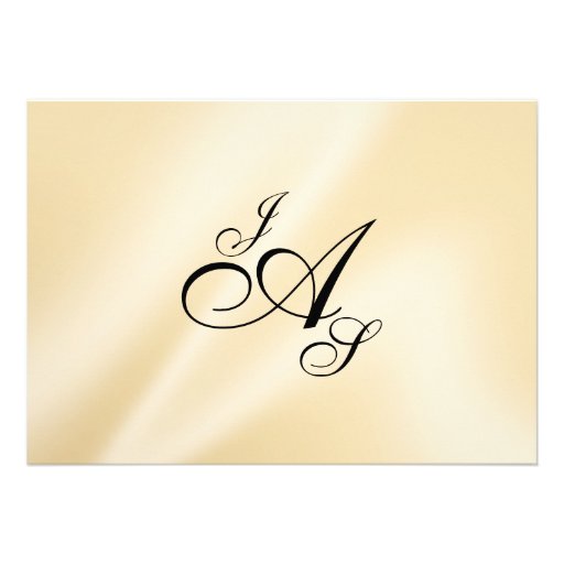 Shayla Pearls and Lace Wedding | eggshell Announcement