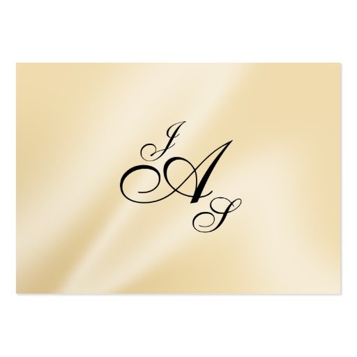 Shayla Pearls & Lace Wedding | eggshell place card Business Cards (back side)