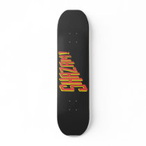 Shazam Logo Red/Yellow Skate Board Deck