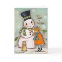 She Believed in Making Friends - Greeting Card