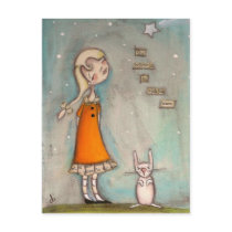 She Believed in Wishing Stars - Post Card postcards