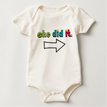 She Did It (1 of 2) Right Arrow: Organic t-shirts by traci_designs She Did It (1 of 2) Right Arrow: Organic t-shirts