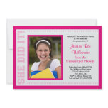 She Did It! Graduation Photo Invitation