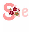She Flowers T-shirt by WakadyWak She Flowers T-shirt