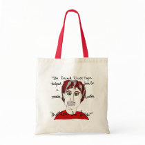She found duct tape ... tote bag