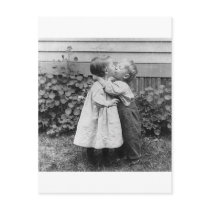 She gets the penny, He gets the kiss postcards