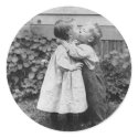 She gets the penny, He gets the kiss stickers by angelandspot She gets the penny, He gets the kiss stickers
