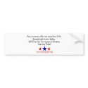 She has my vote - Bumper Sticker for Mothers bumper stickers by sarahpalintees She has my vote - Bumper Sticker for Mothers bumper stickers