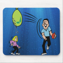 She is all wet... mousepads