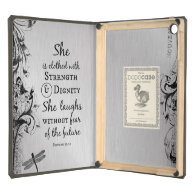 She is Clothed in Strength and Dignity Bible Verse iPad Air Cover