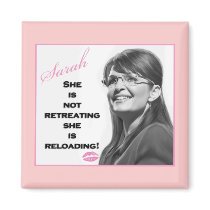 She is not retreating, she is reloading magnets