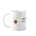 She Knits mug by BearyAnn She Knits mug