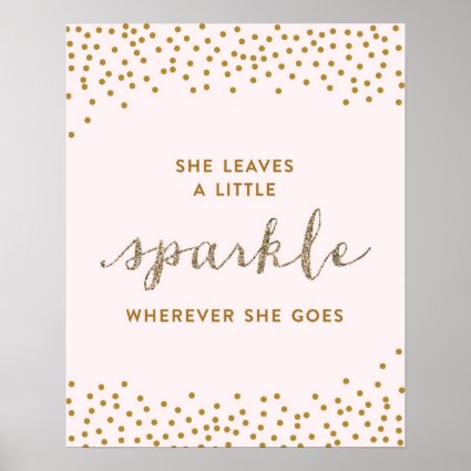 She Leaves a Little Sparkle - Premiumd Canvas Poster