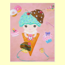 She Lives In A Sweet Dream postcards