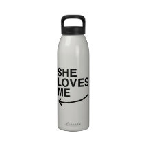 She loves me (left).png drinking bottle