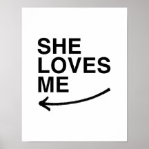 She loves me (left).png poster