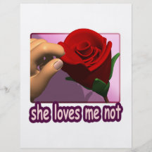 She Loves Me Not Flyer Design