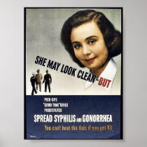 She May Look Clean - But Posters