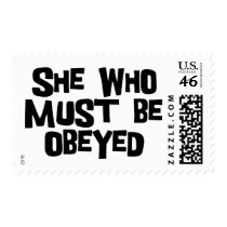 She Must Be Obeyed Stamp