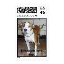 She needs love, too! stamp