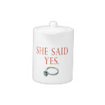 She Said Yes Groom Engagement