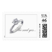 She said yes... postage by kandice_krenek She said yes... postage