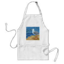 She Sells Seashells bird feet Apron
