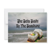 She Sells Sushi by the Seashore invitations